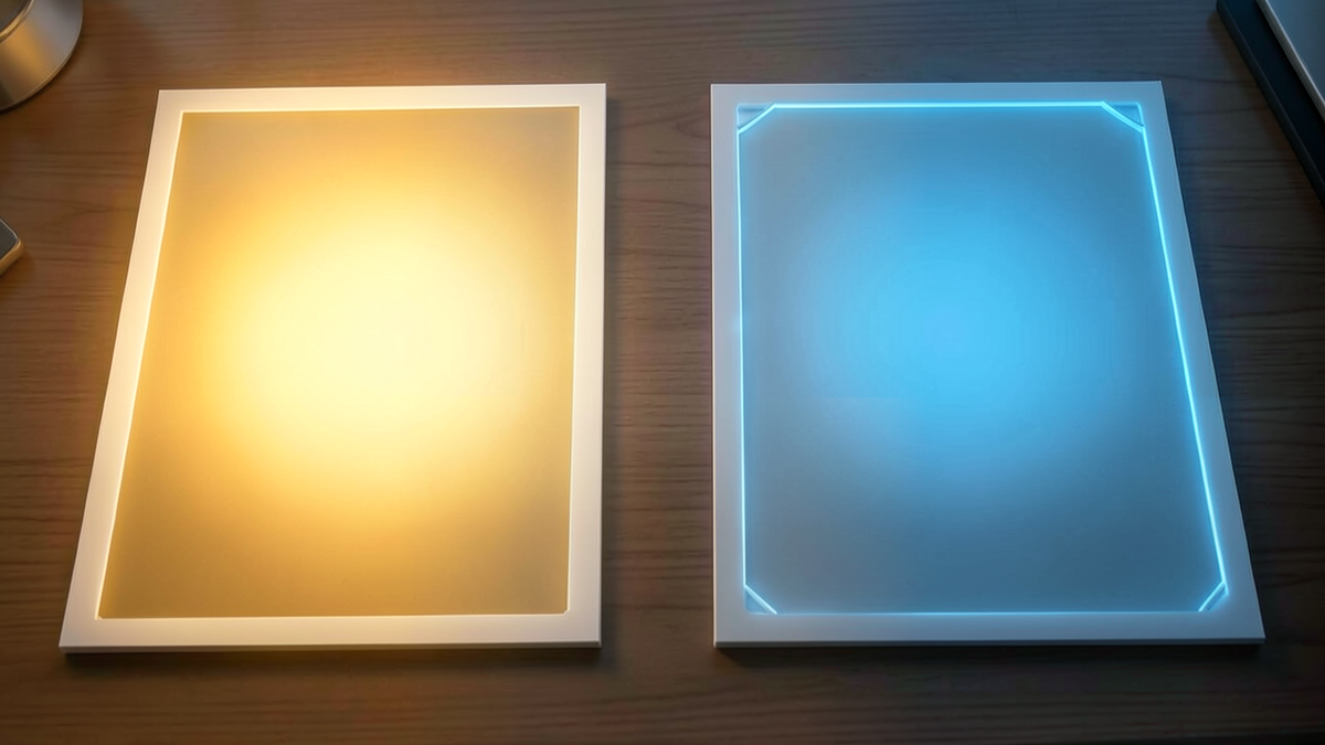 Two identical-looking documents side by side, one glowing with authentic golden light and one subtly hollow inside despite perfect exterior formatting, representing the indistinguishability of genuine and fabricated outputs