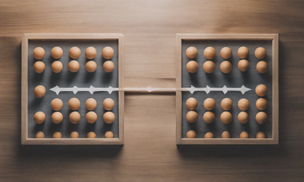 Game theory prisoner's dilemma visualization showing two paths diverging representing cooperation versus defection