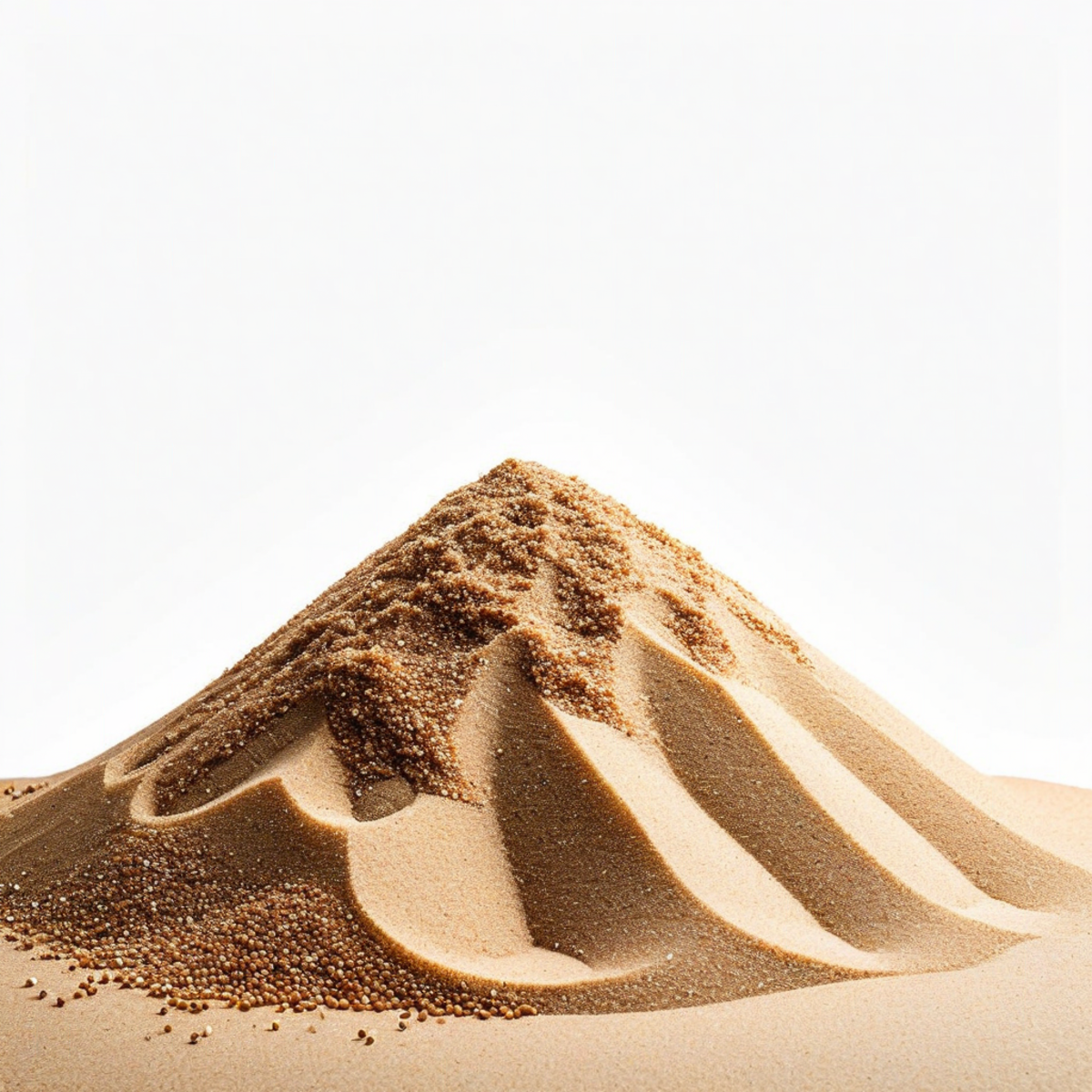 Abstract heap of sand with grains being removed, representing the Sorites paradox and gradual transformation