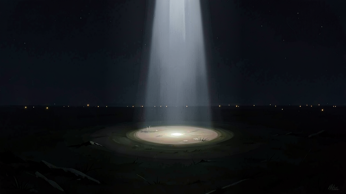 A spotlight illuminating one small area of a vast dark field, with identical events happening in the unlit portions that go unnoticed